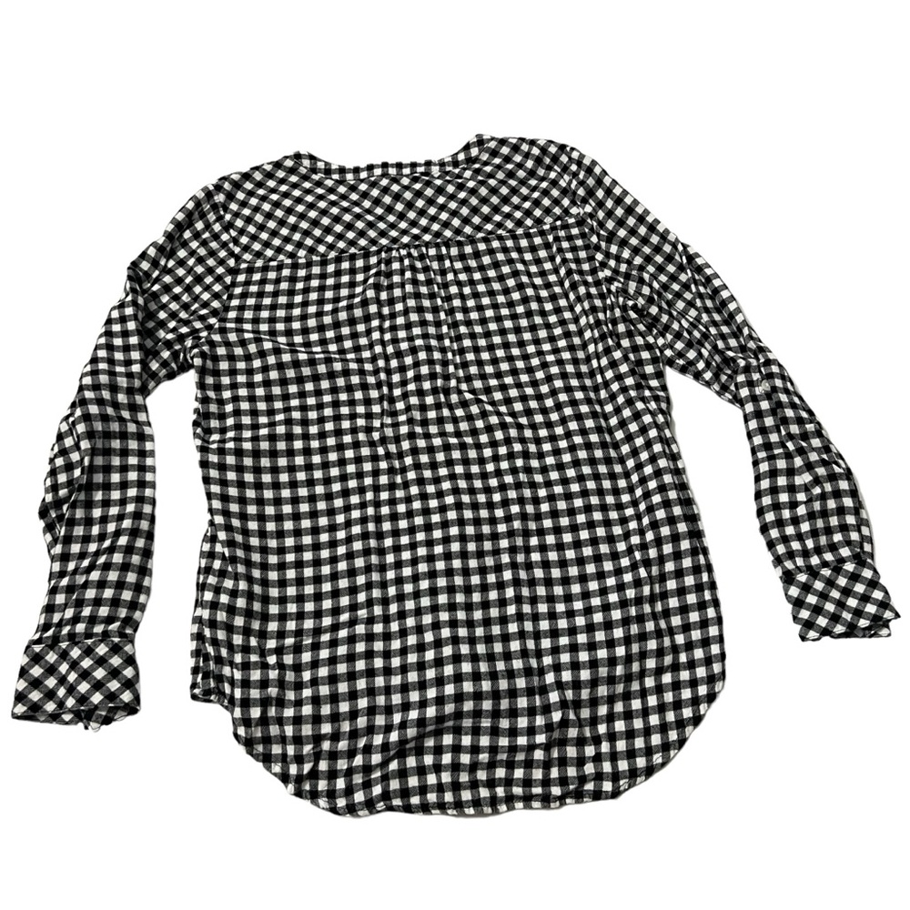 Croft & Barrow - Womens Checkered Peplum Top Sz MDP - Picture 5 of 9